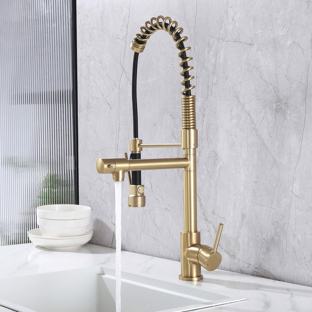 Luxury 3-Functions Pull-Down Kitchen Faucet with Magnetic Docking Spray Head