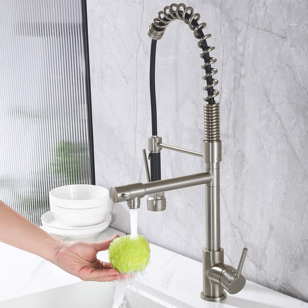 Luxury 3-Functions Pull-Down Kitchen Faucet with Magnetic Docking Spray Head