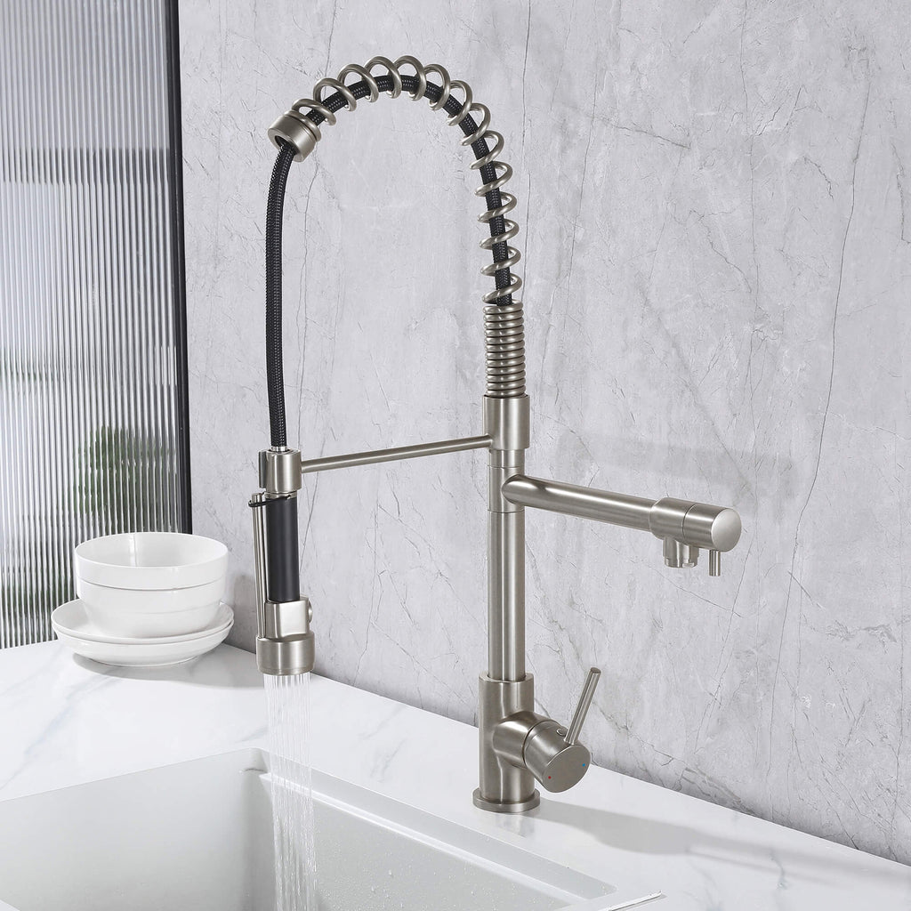 Luxury 3-Functions Pull-Down Kitchen Faucet with Magnetic Docking Spray Head