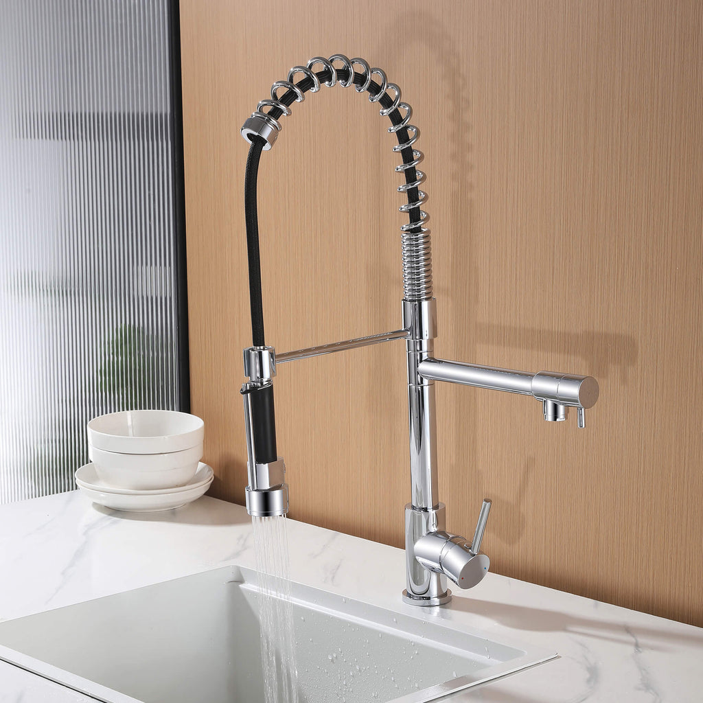 Luxury 3-Functions Pull-Down Kitchen Faucet with Magnetic Docking Spray Head