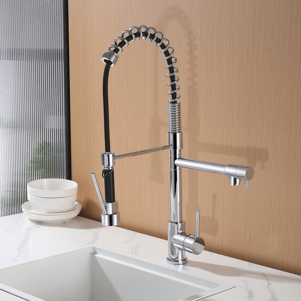 Luxury 3-Functions Pull-Down Kitchen Faucet with Magnetic Docking Spray Head