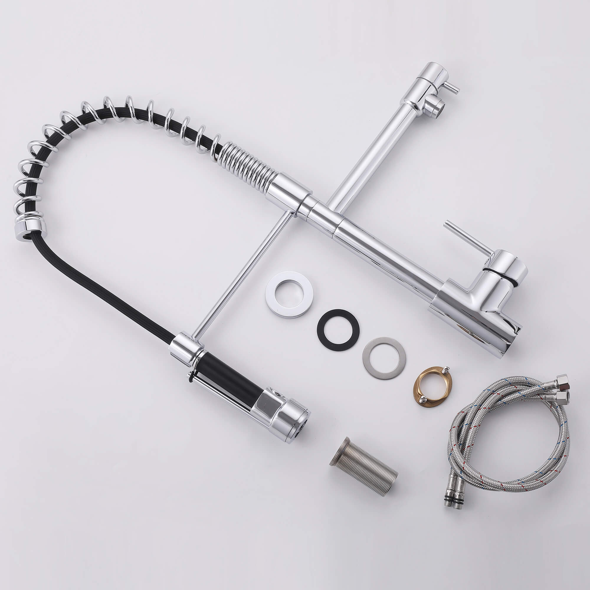 Luxury 3-Functions Pull-Down Kitchen Faucet with Magnetic Docking Spray Head