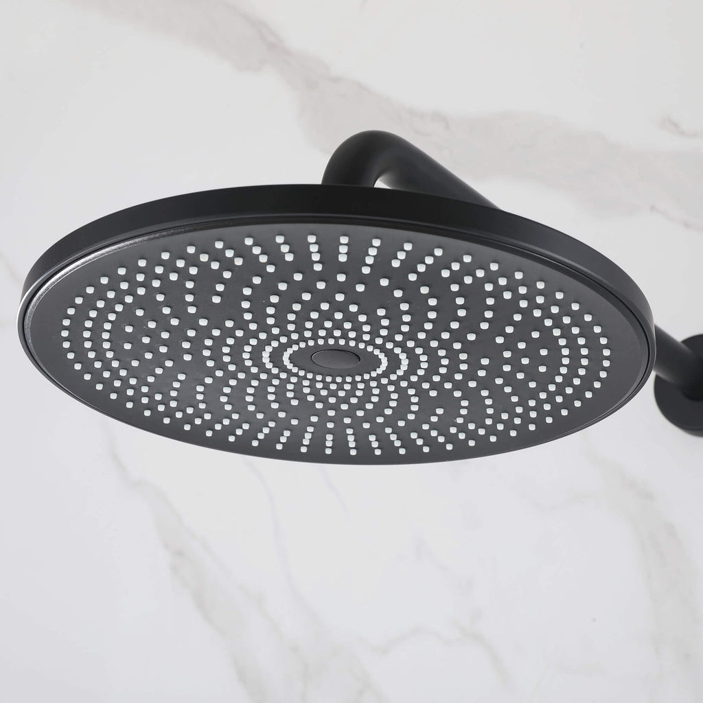 2-Functions Dual-Head Shower System with Thin Circular Rainfall Head