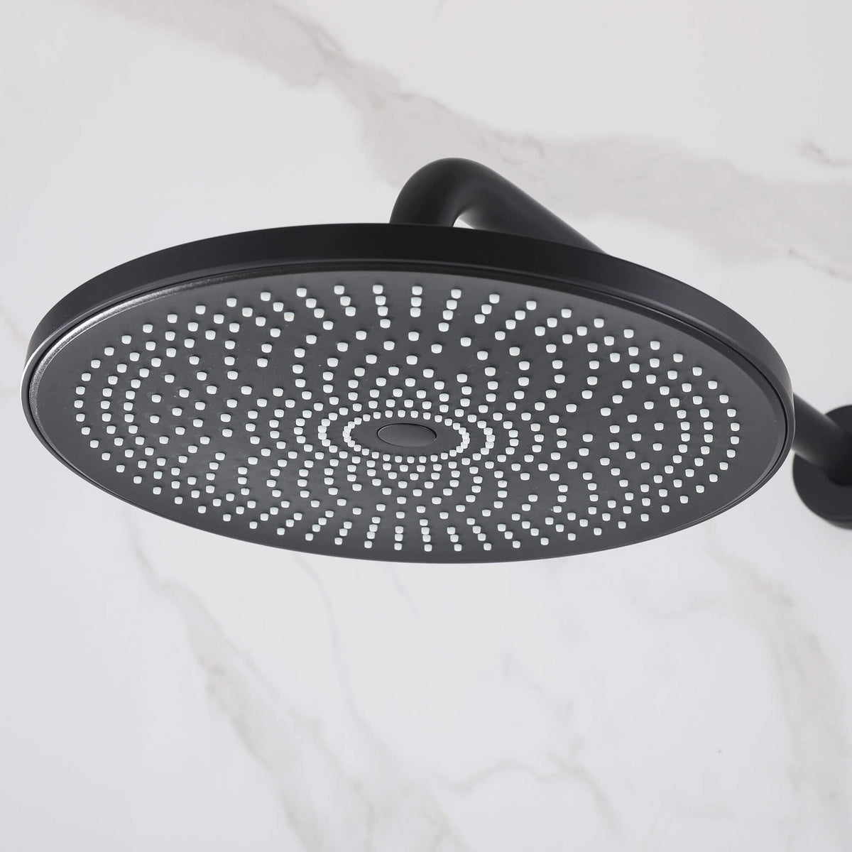 2-Functions Dual-Head Shower System with Thin Circular Rainfall Head