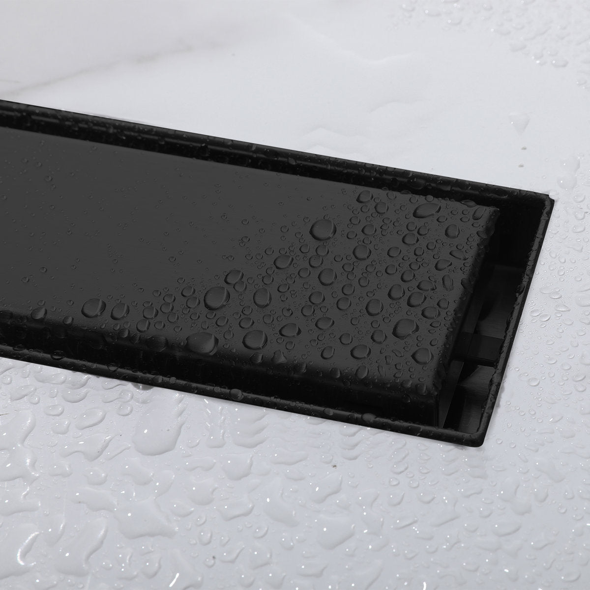 2-in-1 Dual-Cover Linear Drain with Removable Hair Strainer