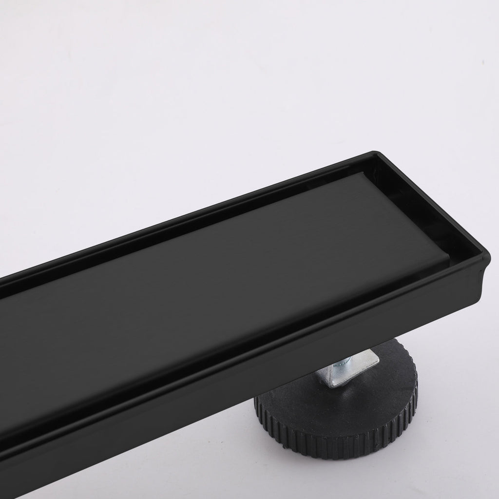2-in-1 Dual-Cover Linear Drain with Removable Hair Strainer