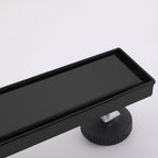 2-in-1 Dual-Cover Linear Drain with Removable Hair Strainer