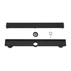 2-in-1 Dual-Cover Linear Drain with Removable Hair Strainer