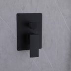 Concealed Tub Shower System with Fold-Away Tub Spout & 3-Function Hand Shower