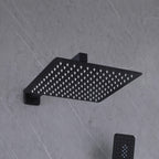 Concealed Tub Shower System with Fold-Away Tub Spout & 3-Function Hand Shower