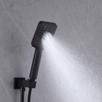 Concealed Tub Shower System with Fold-Away Tub Spout & 3-Function Hand Shower