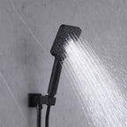 Concealed Tub Shower System with Fold-Away Tub Spout & 3-Function Hand Shower