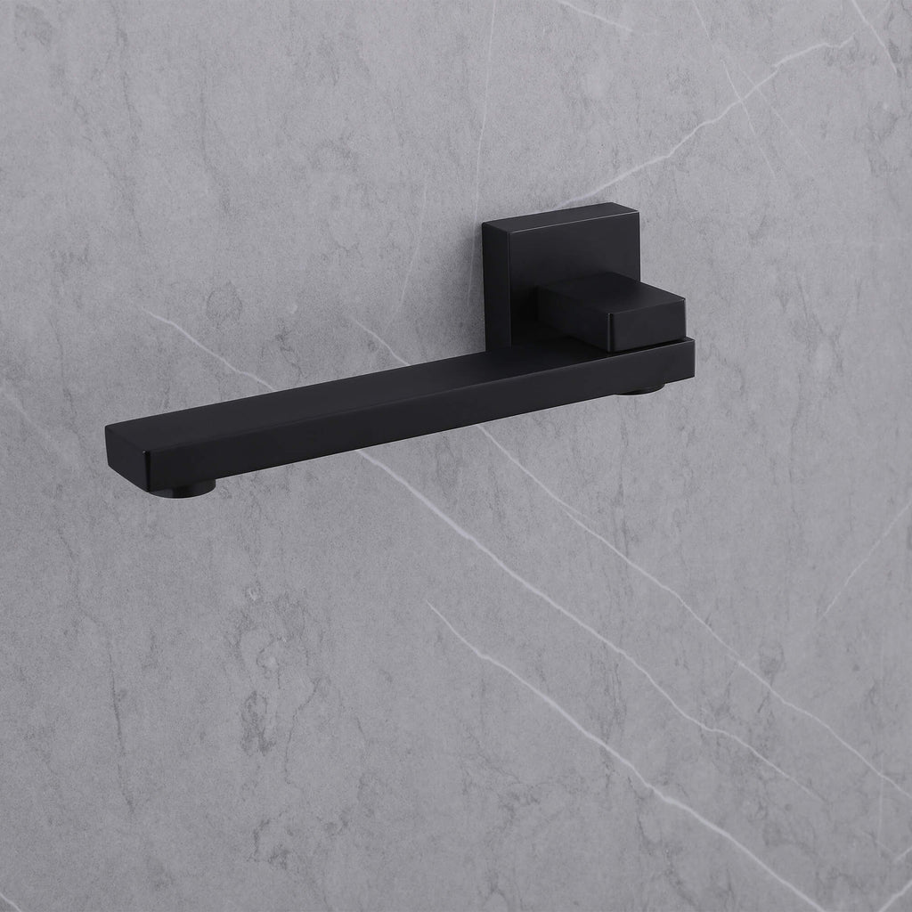 Concealed Tub Shower System with Fold-Away Tub Spout & 3-Function Hand Shower