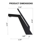 Brass Modern Single-Hole Bathroom Sink Faucet with 5° Angled Spout