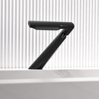 6.2" H Brass Single Hole Waterfall Bathroom Sink Faucet