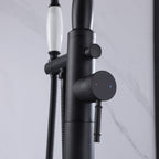 Classic Freestanding Tub Faucet with Hand Shower | 360° Swivel High-Flow Spout