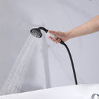 Classic Freestanding Tub Faucet with Hand Shower | 360° Swivel High-Flow Spout