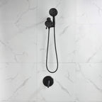 Dual-Head Shower System with 7-Function Rain Head and Handheld Spray Combo