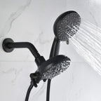 Dual-Head Shower System with 7-Function Rain Head and Handheld Spray Combo