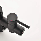 Swivel Longer Tub Spout Freestanding Tub Faucet with Hand Shower