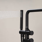 Swivel Longer Tub Spout Freestanding Tub Faucet with Hand Shower