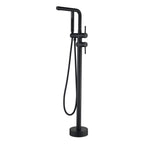 Swivel Longer Tub Spout Freestanding Tub Faucet with Hand Shower