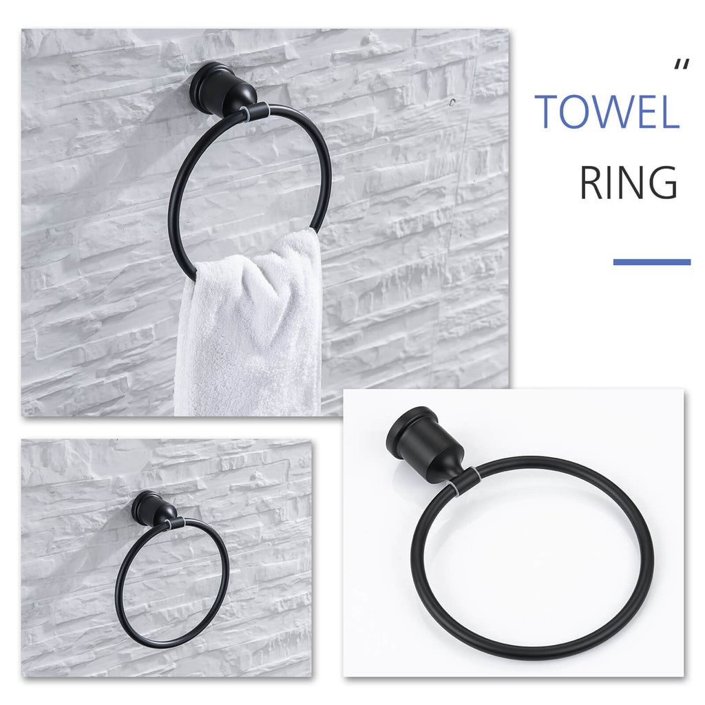 4-Piece Bathroom Hardware Set | 304 Stainless Steel Wall Mounted