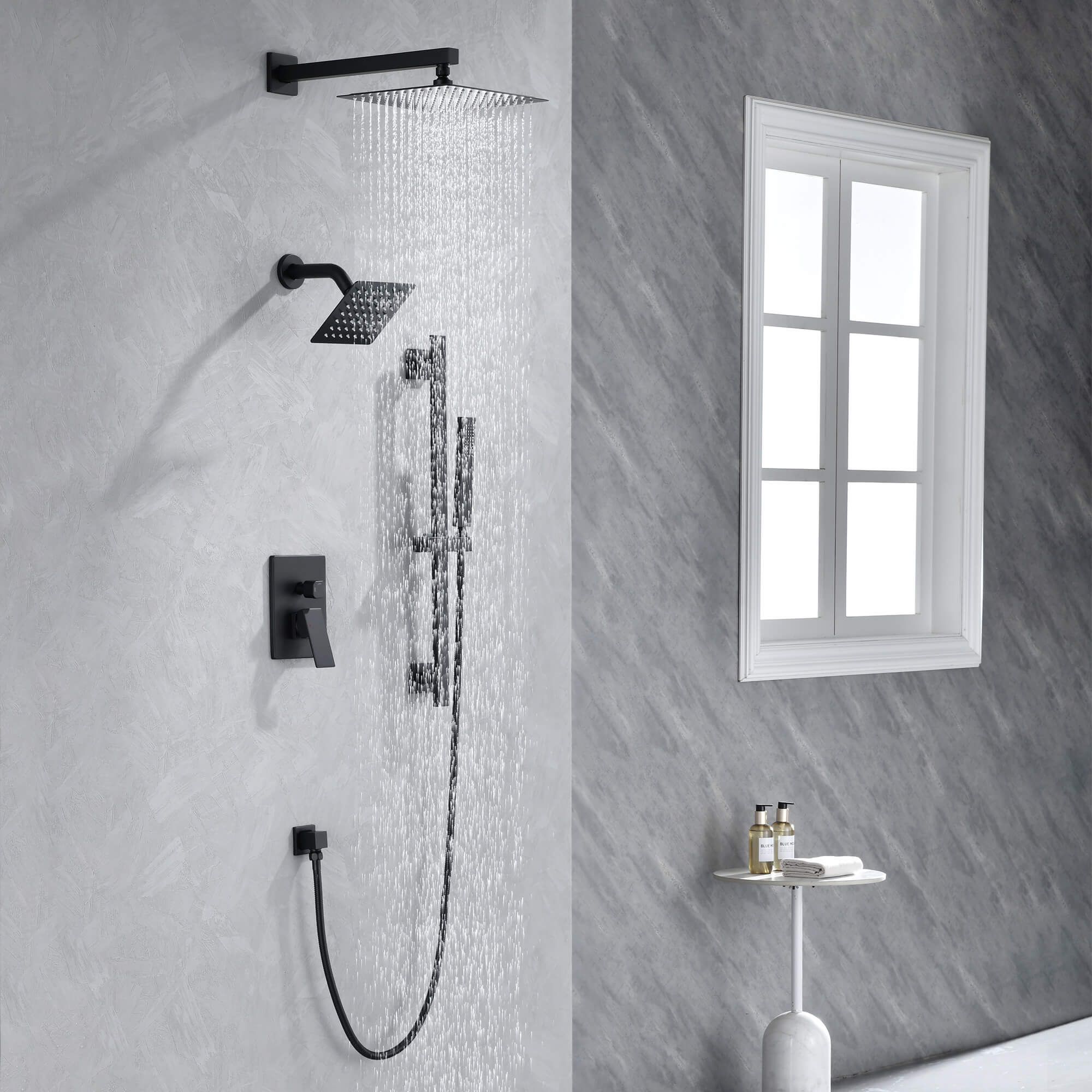 Luxury 3-Head Multi-Function Concealed Spa Shower System
