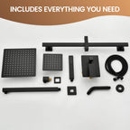 Luxury 3-Head Multi-Function Concealed Spa Shower System