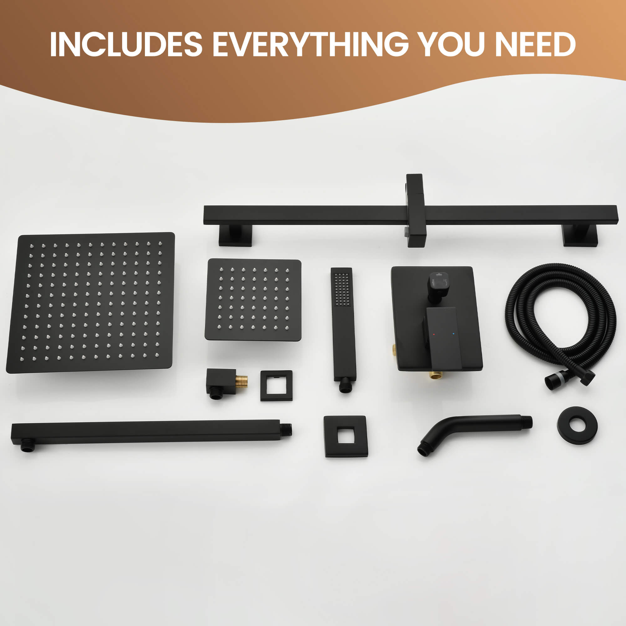 Luxury 3-Head Multi-Function Concealed Spa Shower System