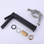 Minimalist Square Monolithic Single-Handle Tall Vessel Faucet