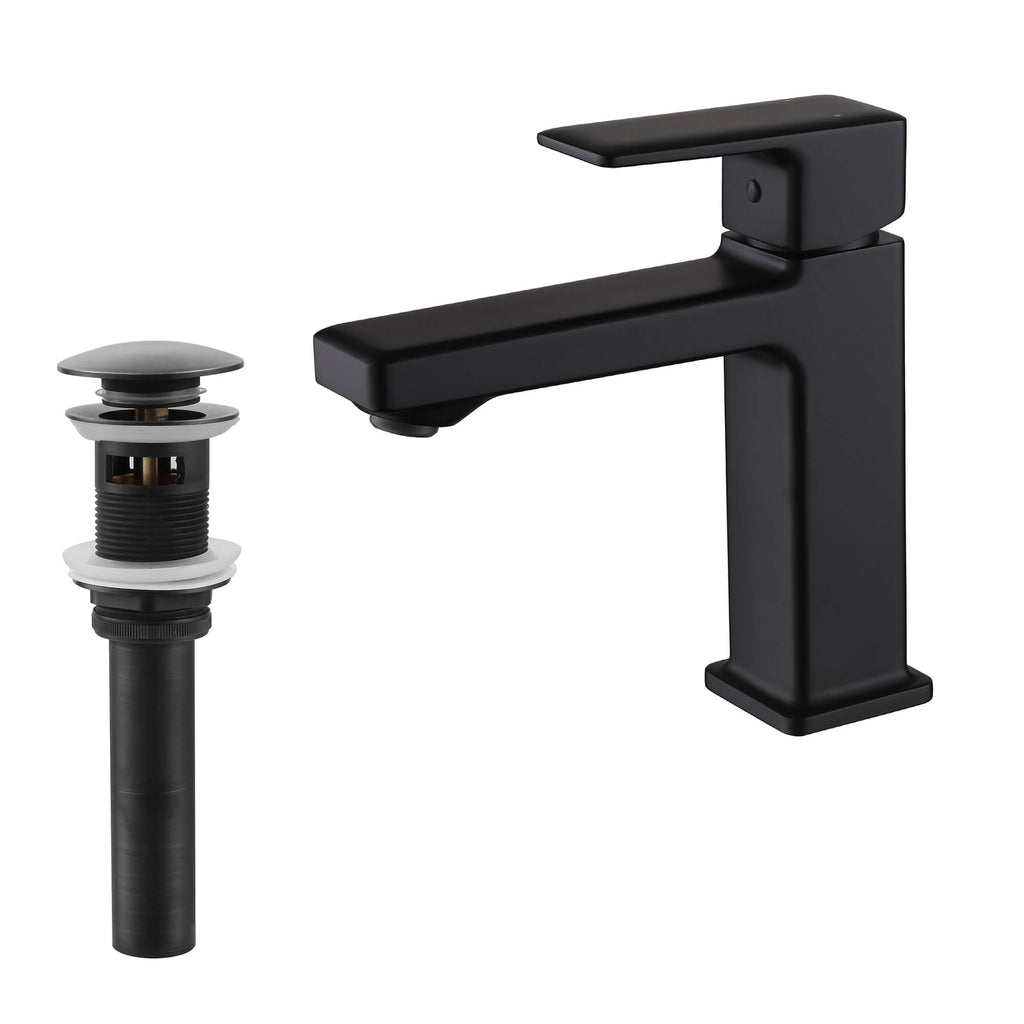 Modern Single-Hole Single-Handle Bathroom Sink Faucet