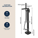 Fast-Filling Waterfall Freestanding Tub Faucet with Hand Shower