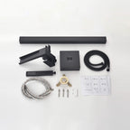Cube Modern Solid Brass Freestanding Tub Filler Faucet with Hand Shower