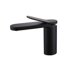 Modern Minimalist High-Flow Basin Faucet with Rigid Flat Spout
