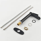 Minimalist Single Hole Single Handle Bathroom Faucet with removable aerator