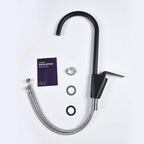 High-Arc 360° Swivel Kitchen Faucet with Solid Brass Construction & 1.8 GPM Water-Saving