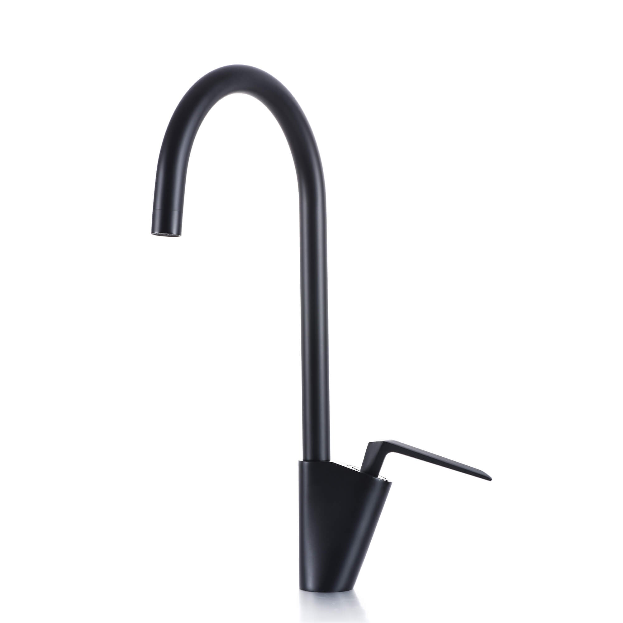 High-Arc 360° Swivel Kitchen Faucet with Solid Brass Construction & 1.8 GPM Water-Saving