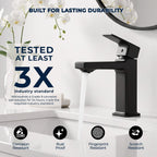 Modern Single-Hole Single-Handle Bathroom Sink Faucet