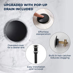 Modern Single-Hole Single-Handle Bathroom Sink Faucet