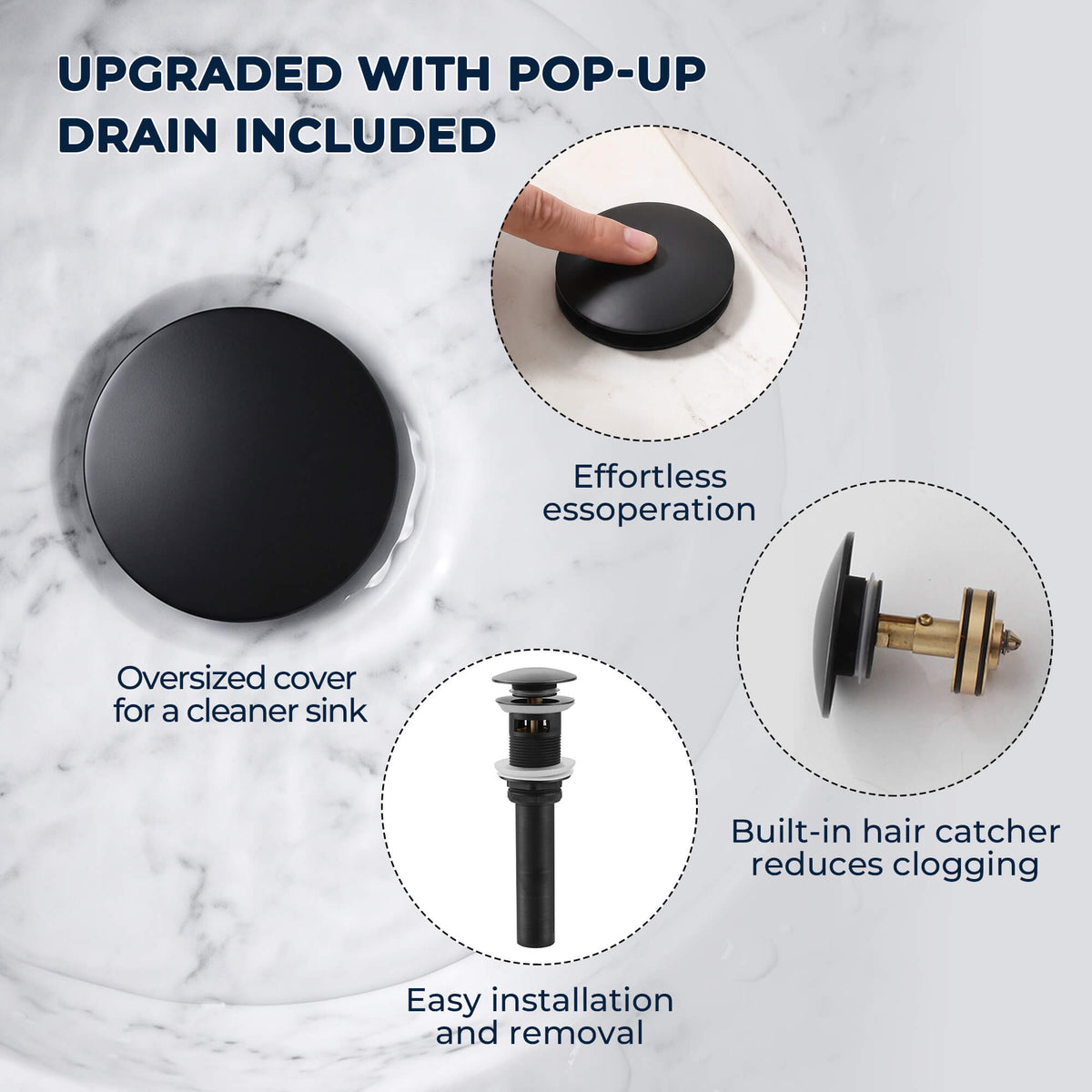 Modern Single-Hole Single-Handle Bathroom Sink Faucet