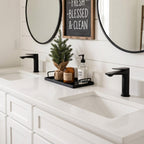 Modern Streamlined Flat-Spout Solid Brass Basin Faucet