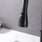 Modern Single Handle Pull-Down Sprayer Kitchen Faucet with 3 Water Mode