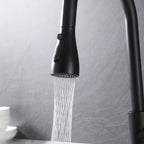 Modern Single Handle Pull-Down Sprayer Kitchen Faucet with 3 Water Mode