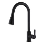 Modern Single Handle Pull-Down Sprayer Kitchen Faucet with 3 Water Mode