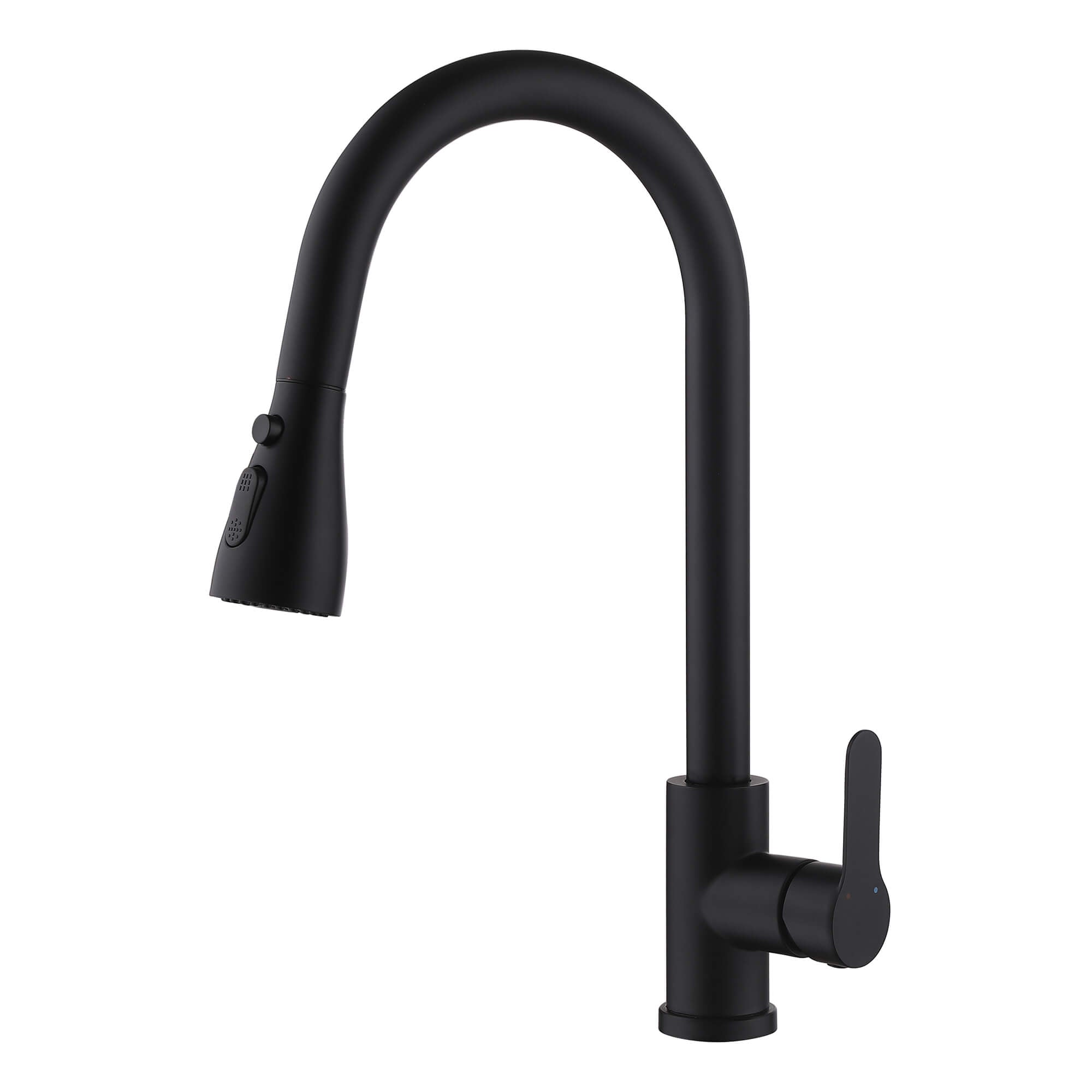 Modern Single Handle Pull-Down Sprayer Kitchen Faucet with 3 Water Mode