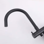 316 Stainless Steel Gooseneck Freestanding Tub Faucet with Thermostatic Control & High-Flow Spout