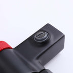 Slide-Bar Thermostatic Shower System with Red Statement Knob and Bottom Spout