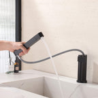 Smart Digital Display Pull-Out Basin Faucet with Dual-Mode Multi-Flow Delivery