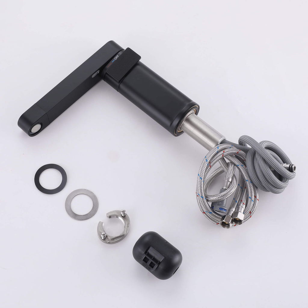 Smart Digital Display Pull-Out Basin Faucet with Dual-Mode Multi-Flow Delivery